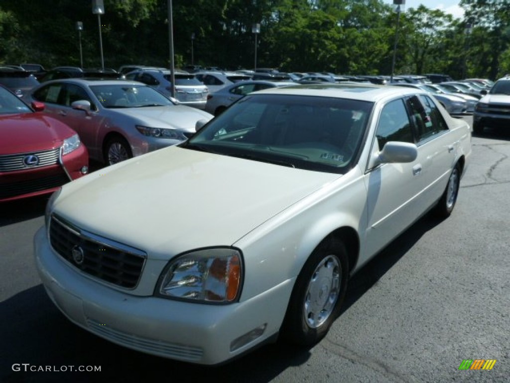 2002 DeVille DHS - White Diamond Pearl / Neutral Shale photo #3