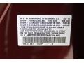 R529P: Dark Cherry Pearl 2014 Acura MDX Standard MDX Model Color Code