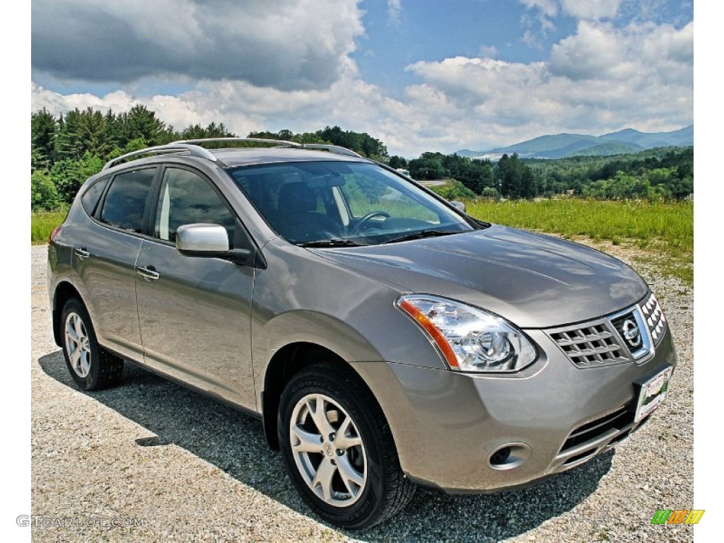 2010 Rogue SL AWD - Gotham Gray / Black photo #2