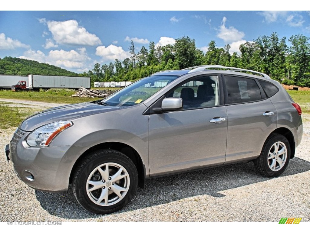 2010 Rogue SL AWD - Gotham Gray / Black photo #3