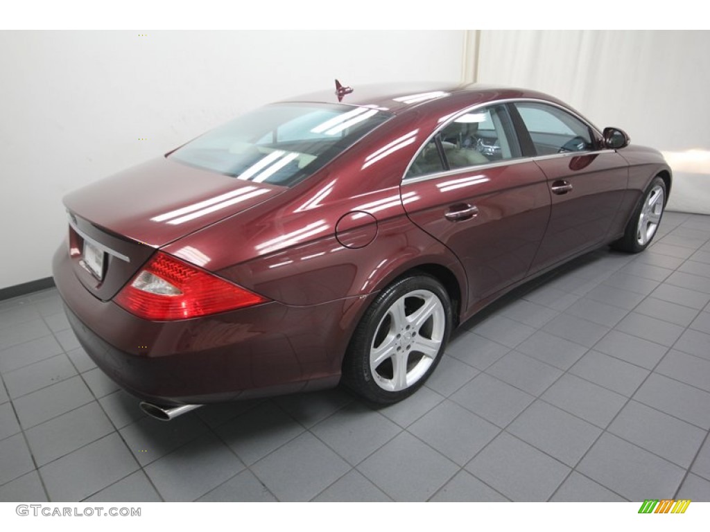 2007 CLS 550 - Barolo Red Metallic / Cashmere photo #11
