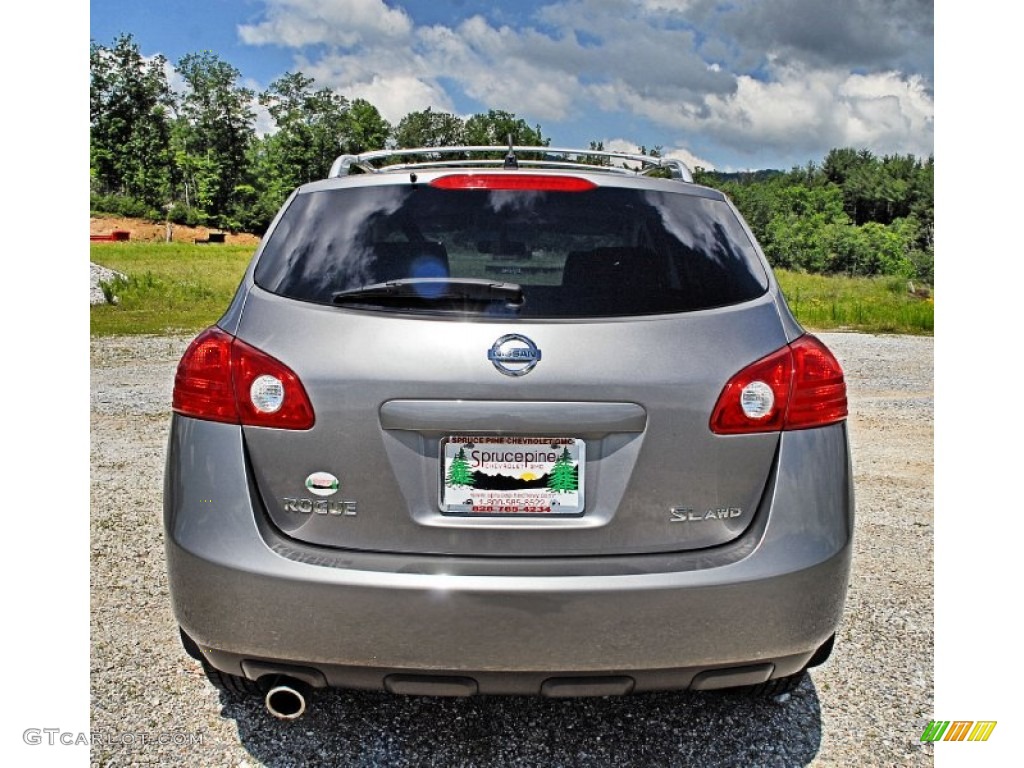 2010 Rogue SL AWD - Gotham Gray / Black photo #10