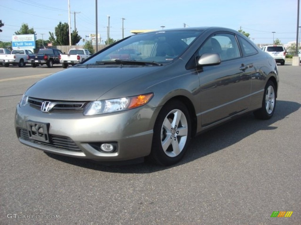 Galaxy Gray Metallic 2008 Honda Civic EX-L Coupe Exterior Photo #82457000