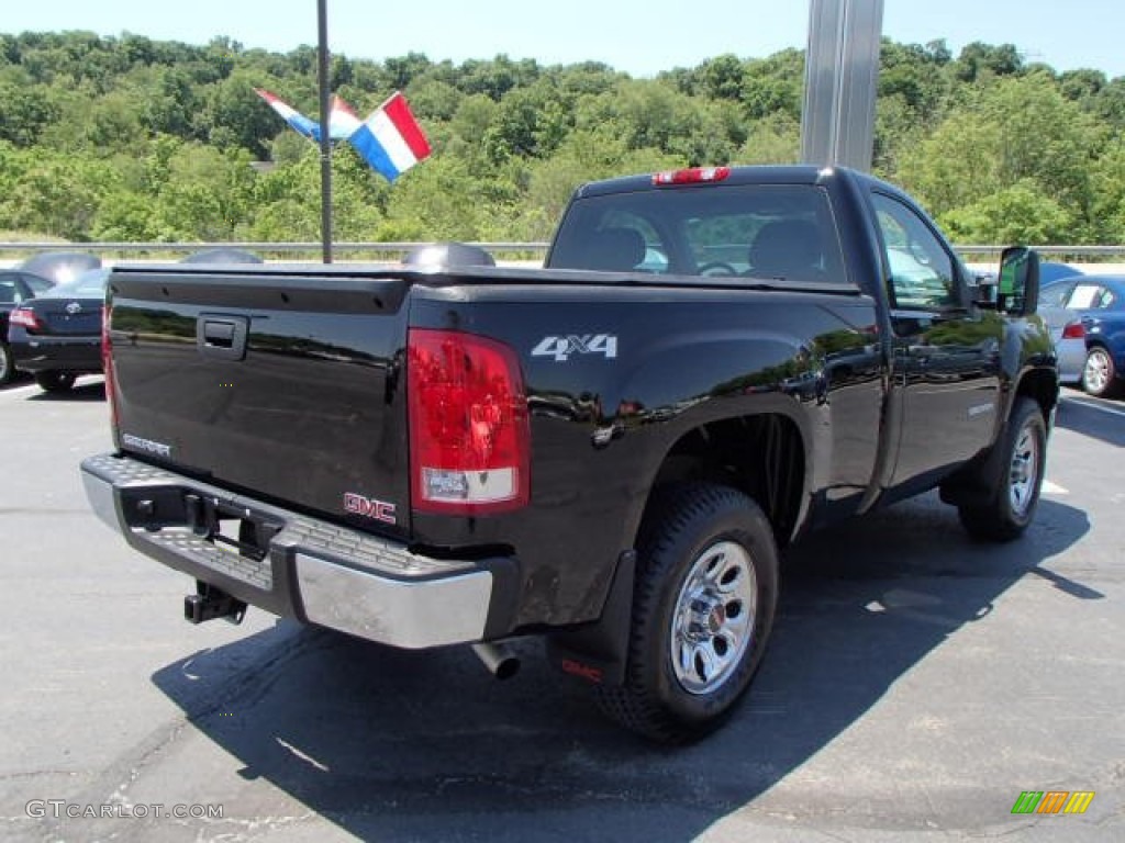 2012 Sierra 1500 Regular Cab 4x4 - Onyx Black / Dark Titanium photo #5