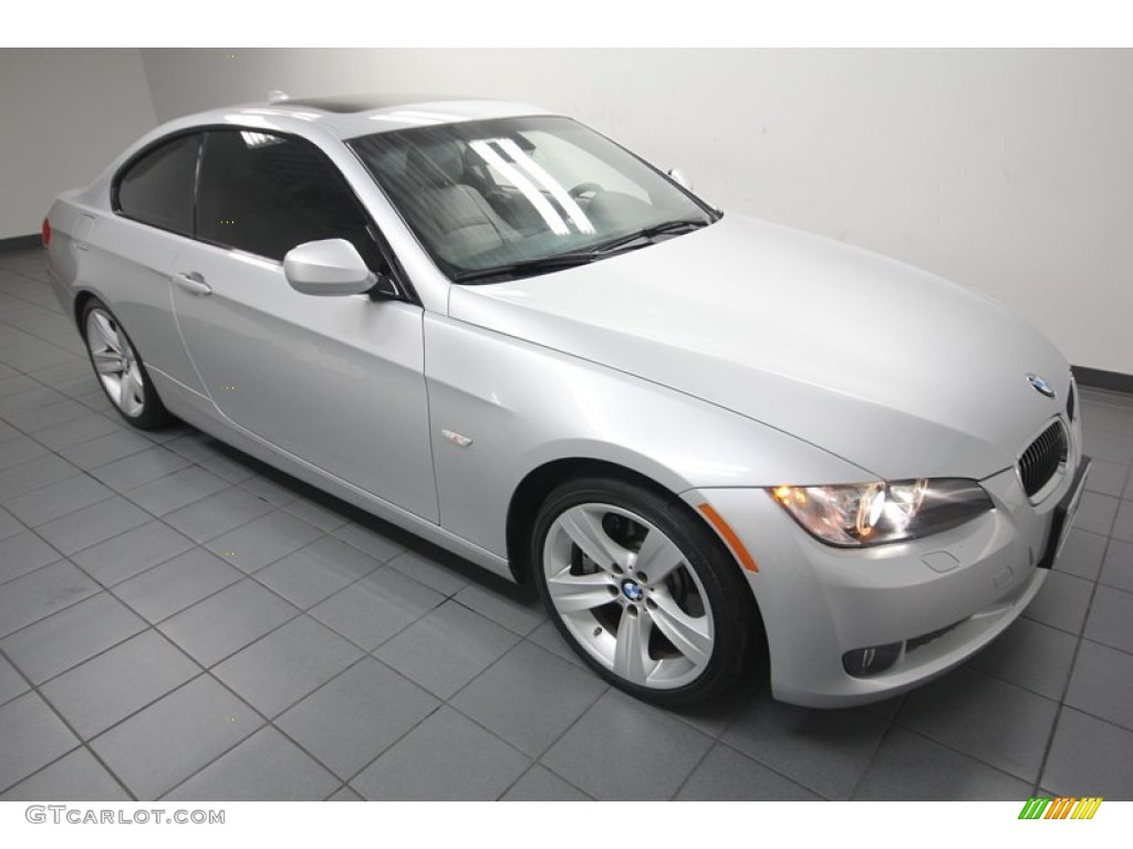 2010 3 Series 335i Coupe - Titanium Silver Metallic / Gray Dakota Leather photo #8