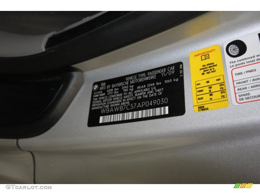 2010 BMW 3 Series 335i Coupe Info Tag Photo #82457930