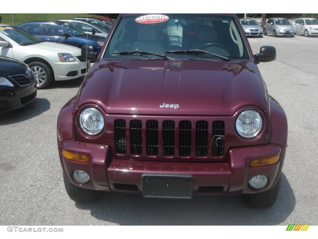 2003 Liberty Limited 4x4 - Dark Garnet Red Pearl / Light Taupe/Dark Slate Gray photo #2