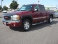 2004 Sport Red Metallic GMC Sierra 1500 SLE Extended Cab 4x4  photo #2