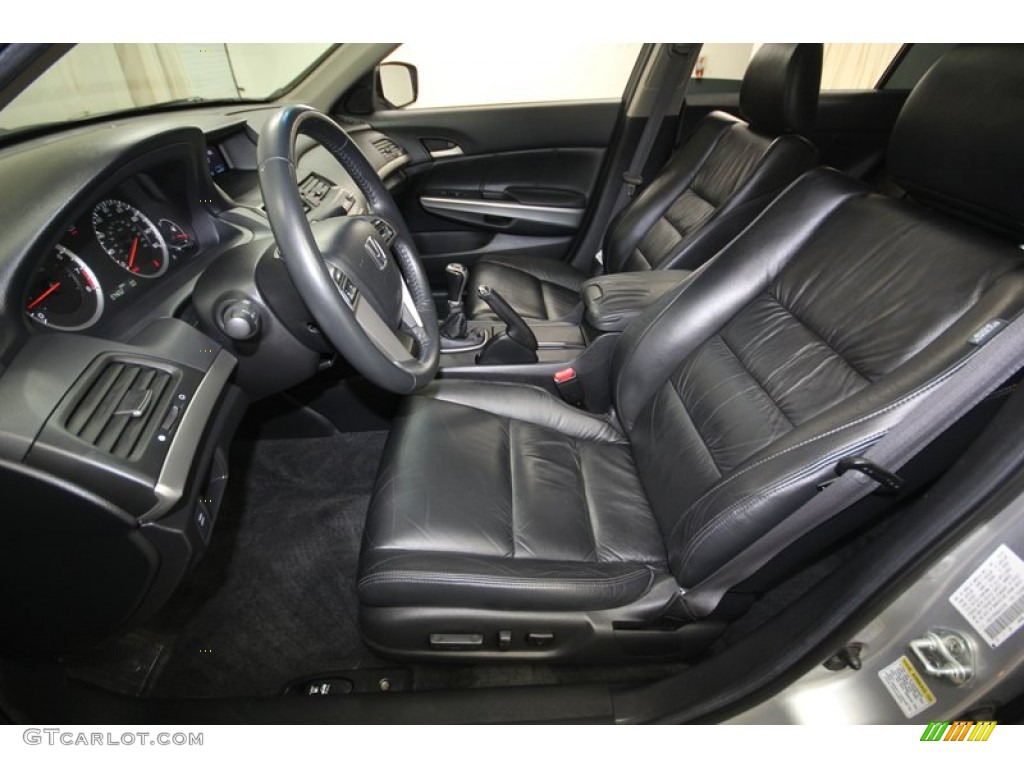 Black Interior 2008 Honda Accord EX-L Sedan Photo #82458985