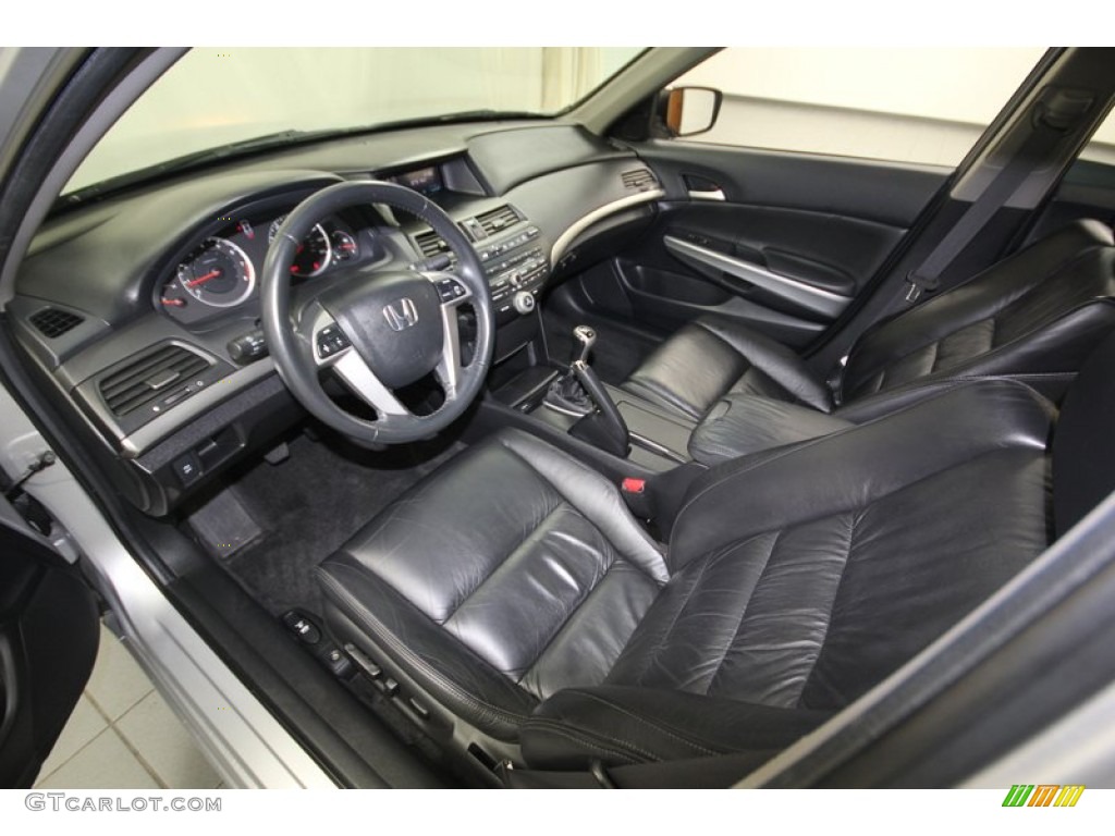 Black Interior 2008 Honda Accord EX-L Sedan Photo #82459184