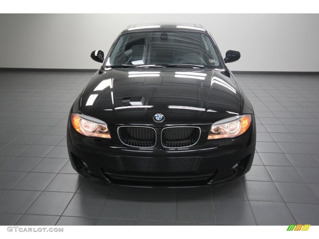 2013 1 Series 128i Coupe - Jet Black / Black photo #6