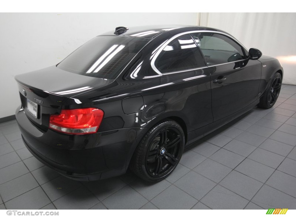 2013 1 Series 128i Coupe - Jet Black / Black photo #12