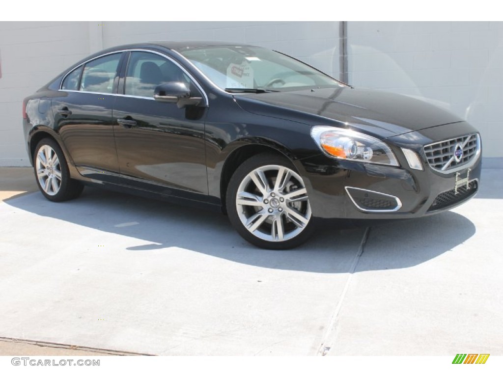 2013 S60 T5 AWD - Black Stone / Off Black photo #1