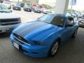 2013 Grabber Blue Ford Mustang V6 Coupe  photo #5
