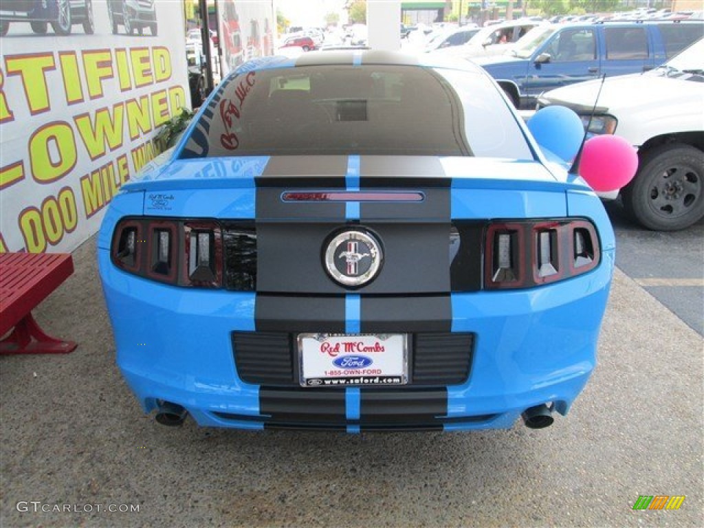 2013 Mustang V6 Coupe - Grabber Blue / Charcoal Black photo #6