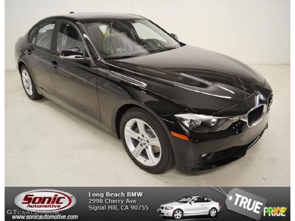 2013 3 Series 328i Sedan - Jet Black / Black photo #1