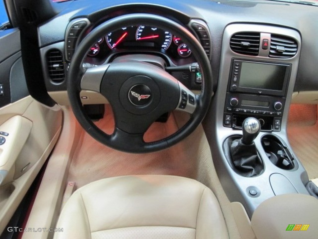 2007 Chevrolet Corvette Coupe Cashmere Dashboard Photo #82466789