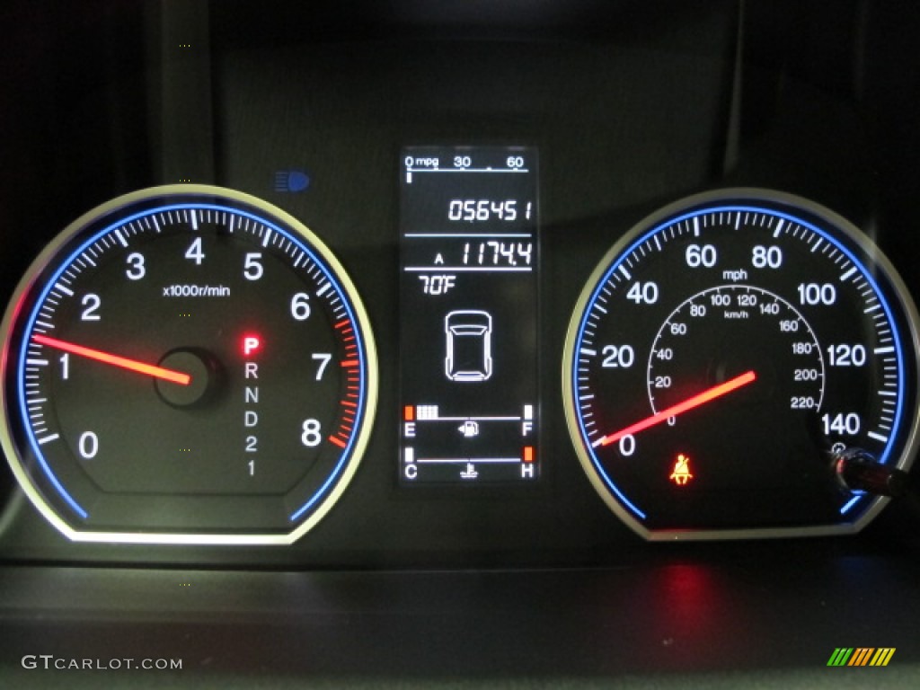 2009 CR-V EX 4WD - Glacier Blue Metallic / Gray photo #25