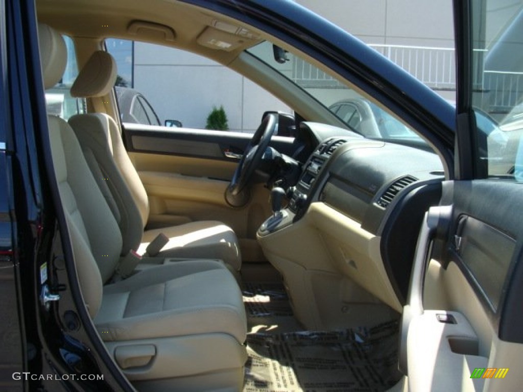 2009 CR-V LX 4WD - Crystal Black Pearl / Ivory photo #9