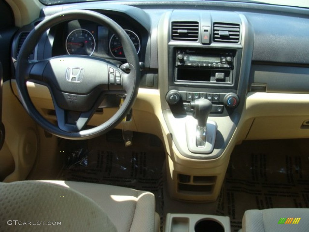 2009 CR-V LX 4WD - Crystal Black Pearl / Ivory photo #10