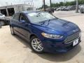 2013 Deep Impact Blue Metallic Ford Fusion SE  photo #7