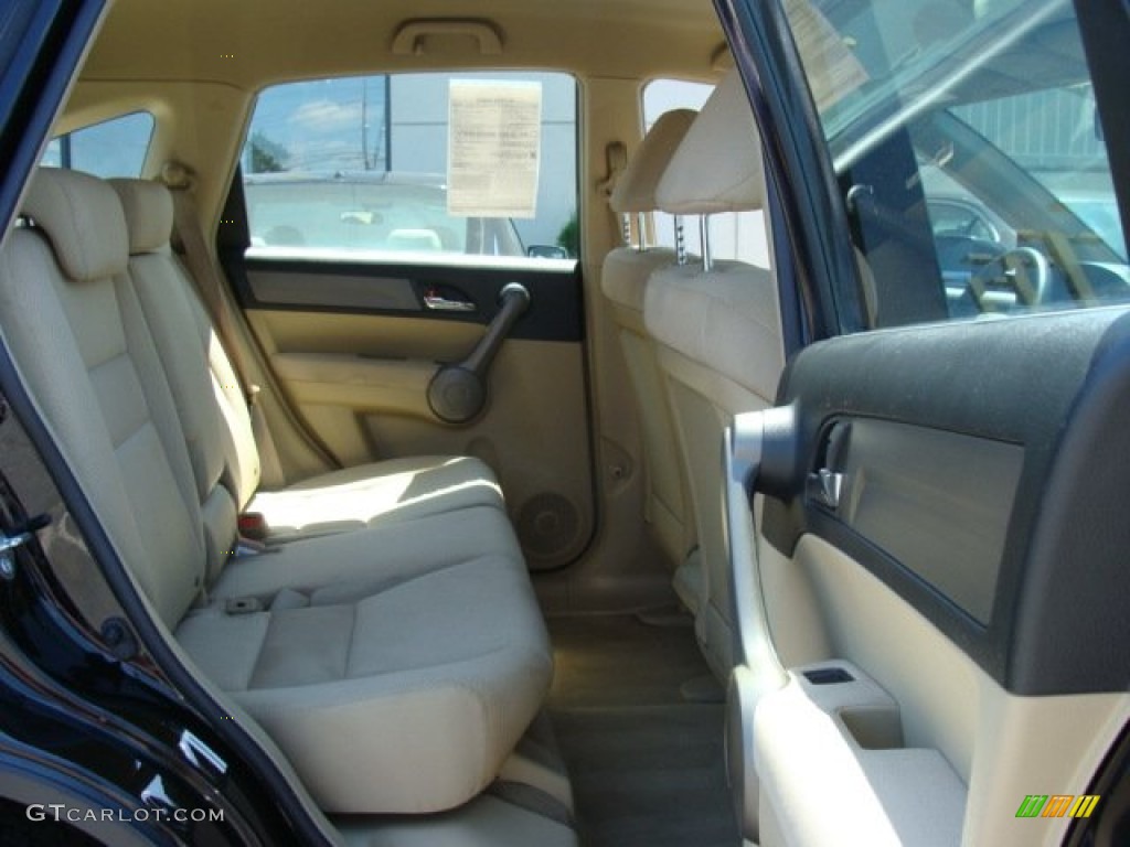 2009 CR-V LX 4WD - Crystal Black Pearl / Ivory photo #13