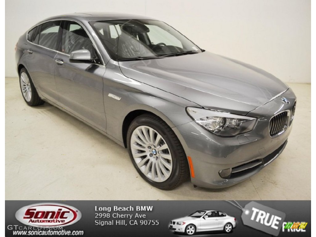 2013 5 Series 535i Gran Turismo - Space Gray Metallic / Black photo #1