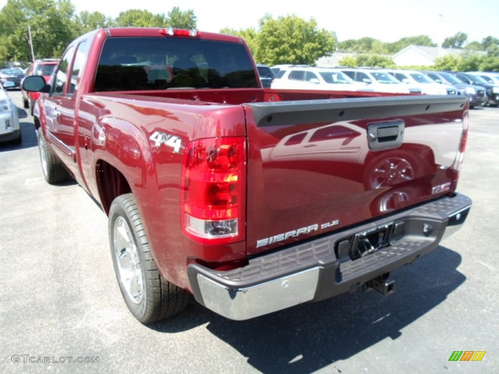 2013 Sierra 1500 SLE Extended Cab 4x4 - Sonoma Red Metallic / Ebony photo #5
