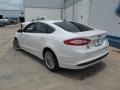 2013 White Platinum Metallic Tri-coat Ford Fusion Hybrid SE  photo #4