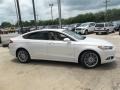 2013 White Platinum Metallic Tri-coat Ford Fusion Hybrid SE  photo #7