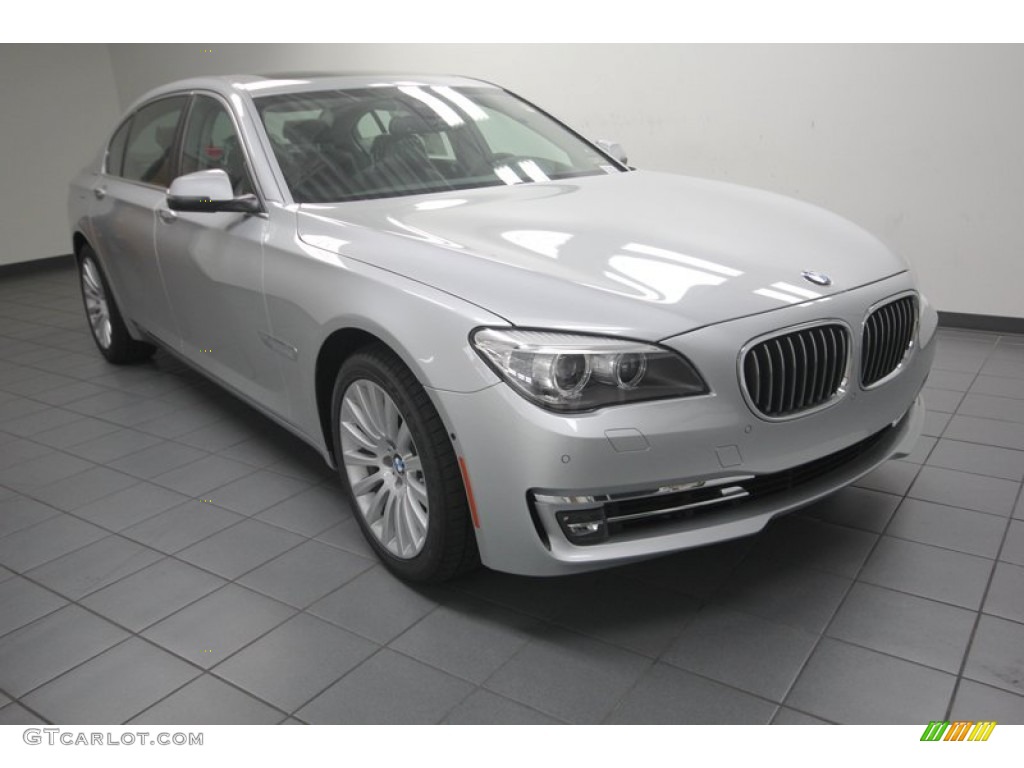 2013 7 Series 740Li Sedan - Glacier Silver Metallic / Black photo #1