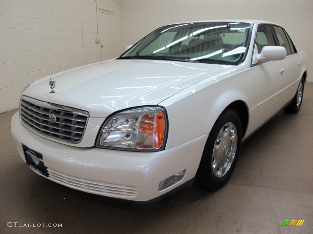 2002 DeVille Sedan - White Diamond Pearl / Neutral Shale photo #3