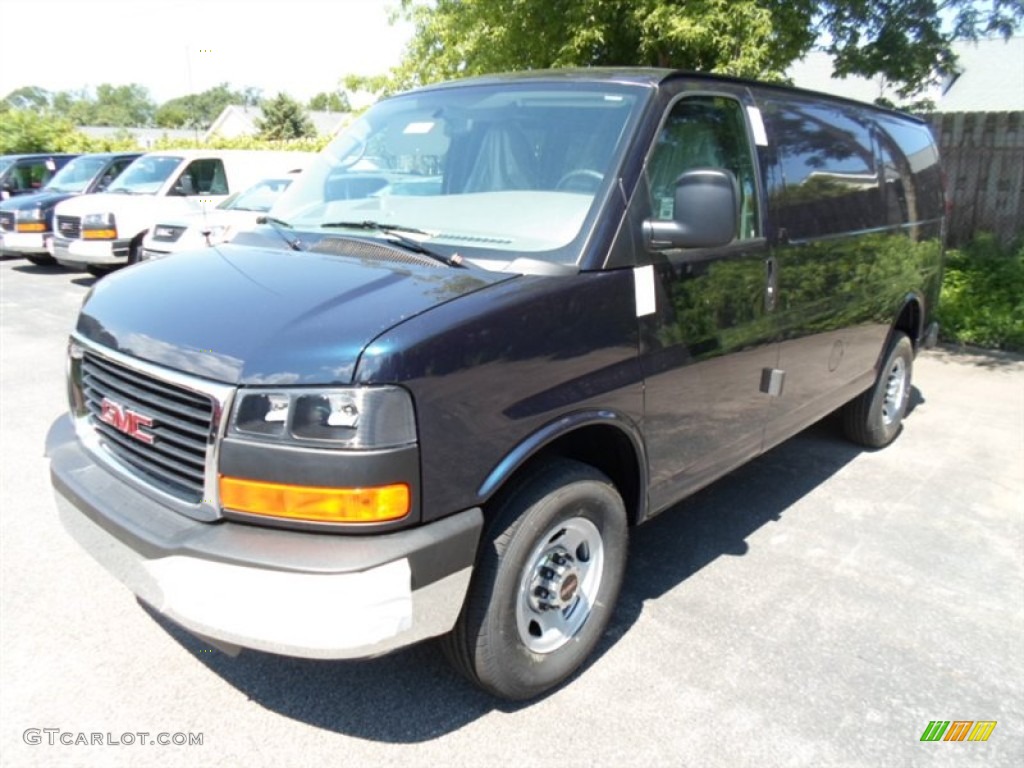 2013 Savana Van 2500 Cargo - Deep Blue Metallic / Medium Pewter photo #1
