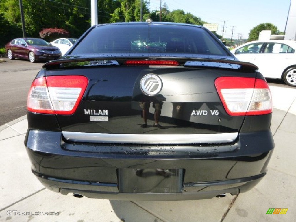 2008 Milan V6 Premier AWD - Black / Dark Charcoal photo #4