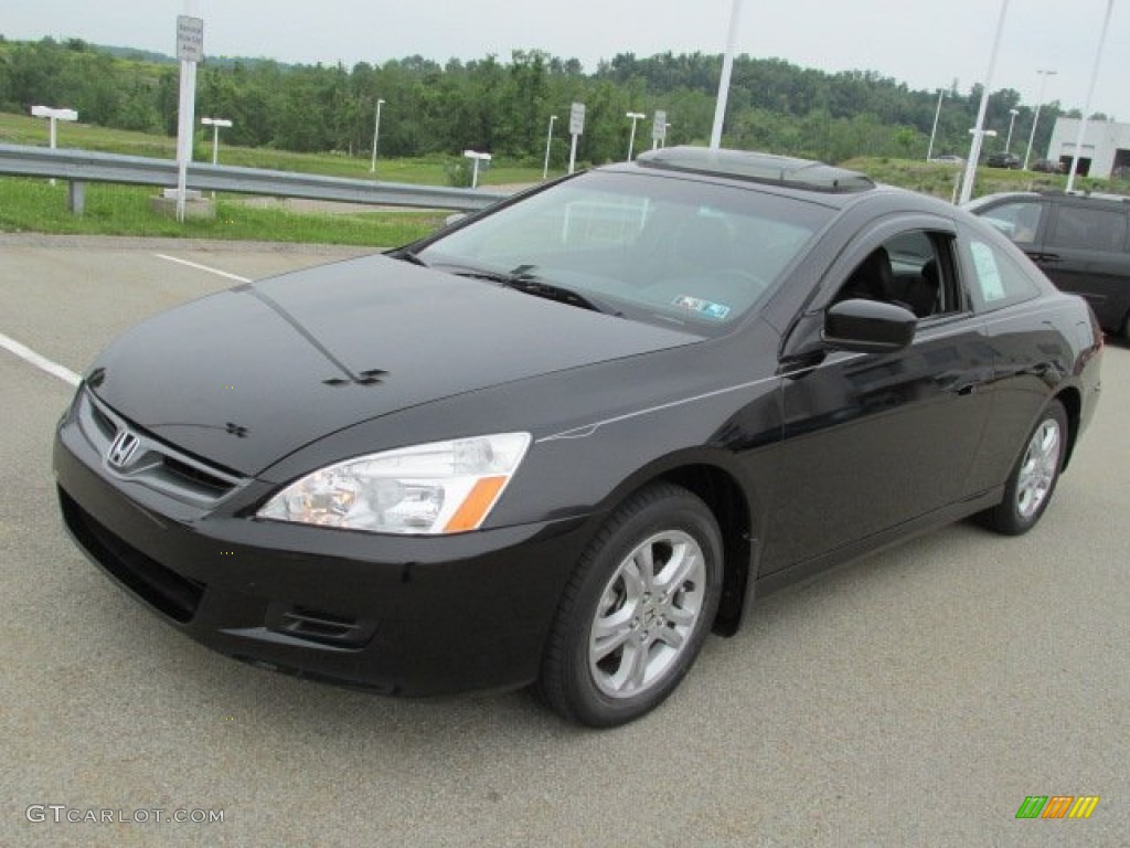Nighthawk Black Pearl 2007 Honda Accord EX-L Coupe Exterior Photo #82472764