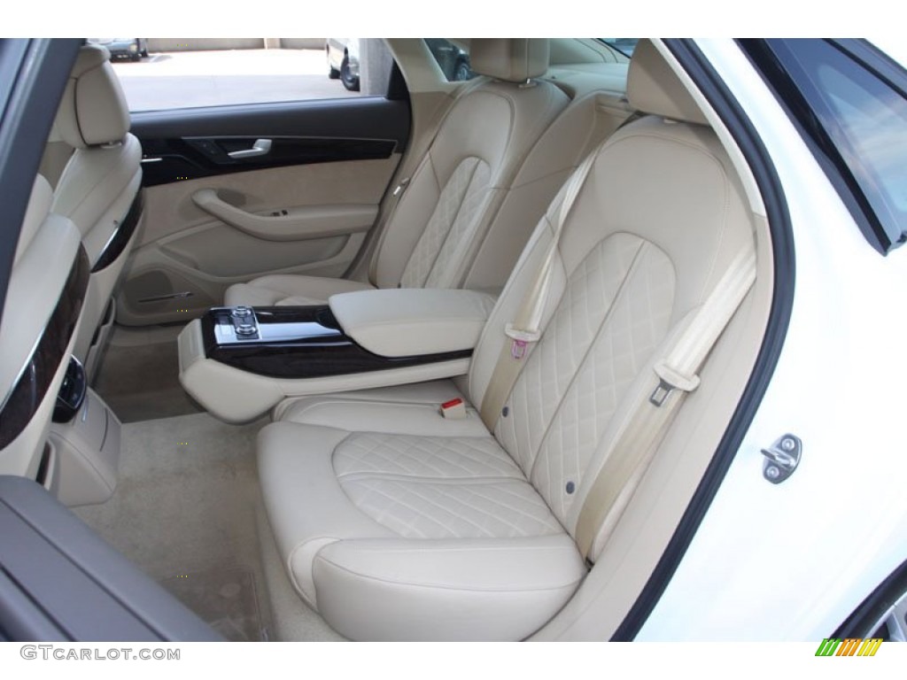 Silk Beige Interior 2013 Audi A8 L 3.0T quattro Photo #82472927