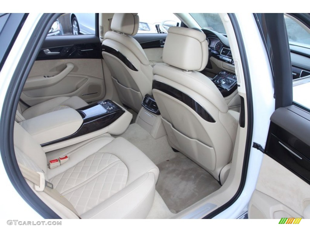 Silk Beige Interior 2013 Audi A8 L 3.0T quattro Photo #82473140