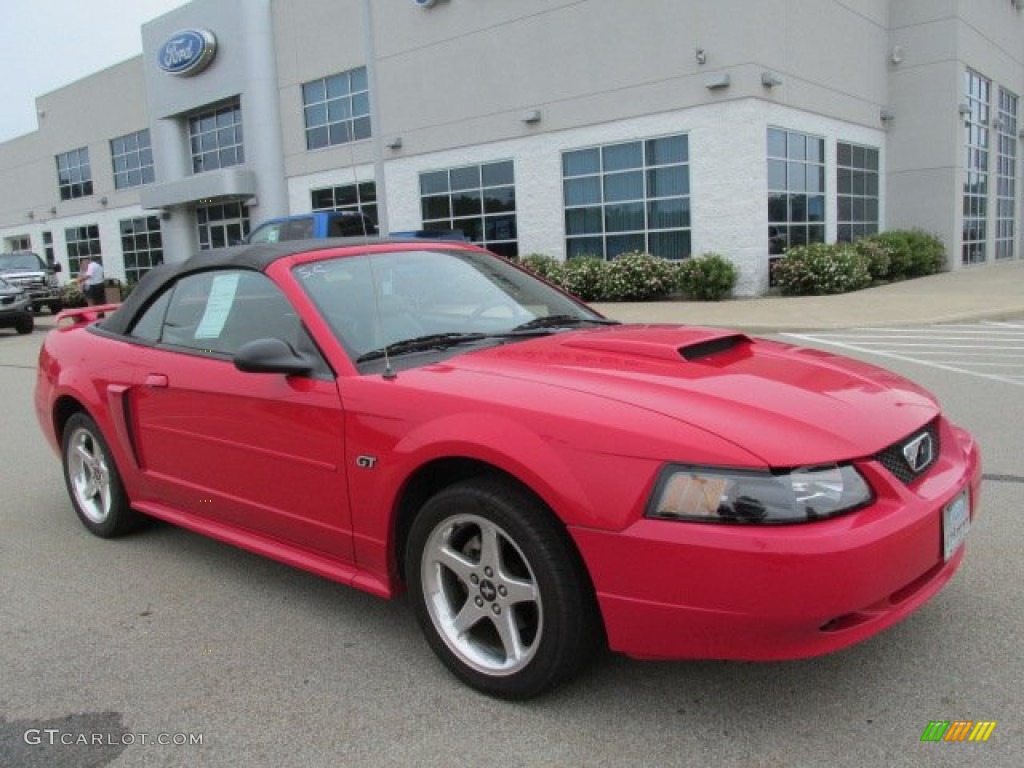 2003 Mustang GT Convertible - Torch Red / Dark Charcoal photo #2