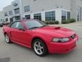 2003 Torch Red Ford Mustang GT Convertible  photo #2