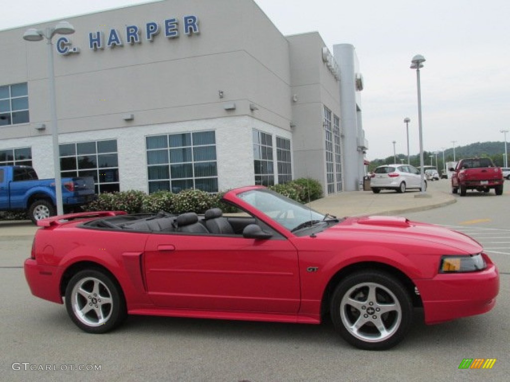 2003 Mustang GT Convertible - Torch Red / Dark Charcoal photo #3