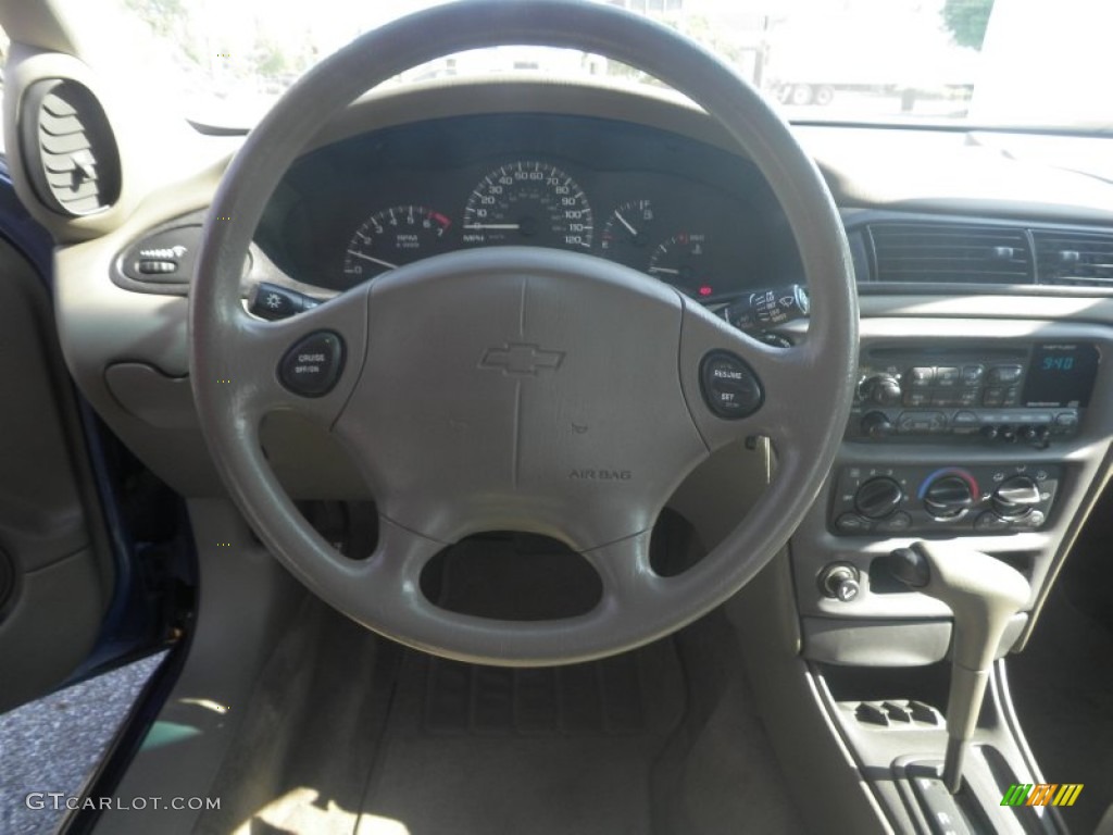 1999 Chevrolet Malibu Sedan Medium Neutral Steering Wheel Photo #82473588