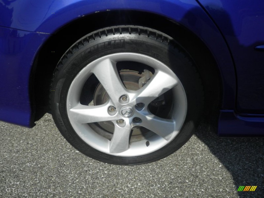 2003 MAZDA6 s Sedan - Sonic Blue Pearl / Black photo #12
