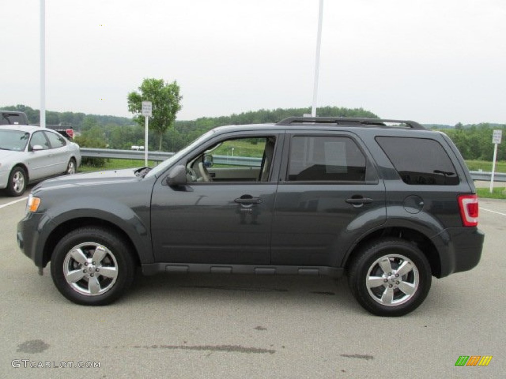 2009 Escape XLT V6 4WD - Black Pearl Slate Metallic / Stone photo #8