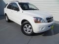 Clear White 2009 Kia Sorento LX