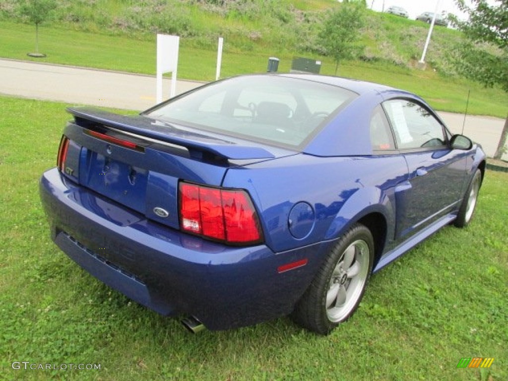 2002 Mustang GT Coupe - Sonic Blue Metallic / Dark Charcoal photo #9