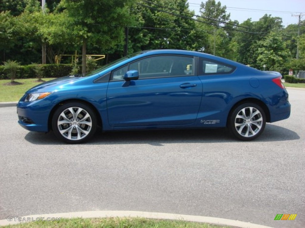 Dyno Blue Pearl 2012 Honda Civic Si Coupe Exterior Photo #82476146