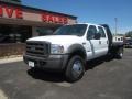 Oxford White 2005 Ford F550 Super Duty XL Crew Cab Chassis Utility