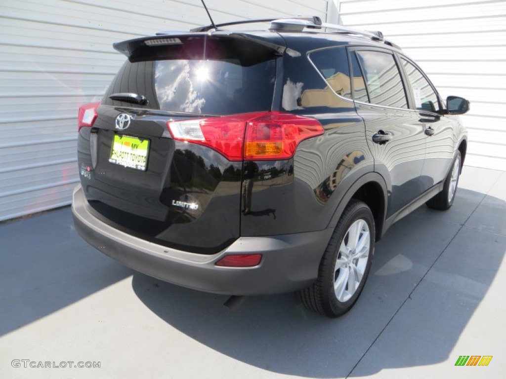 2013 RAV4 Limited - Black / Black photo #4