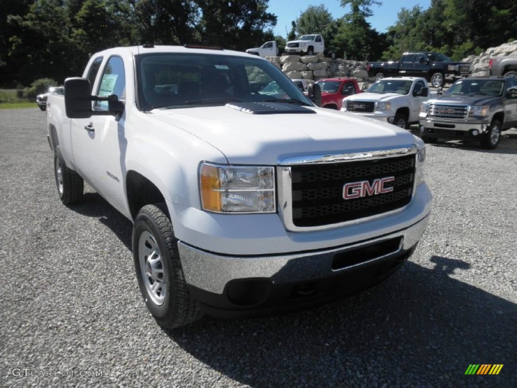 Summit White 2013 GMC Sierra 2500HD Extended Cab 4x4 Exterior Photo #82480262