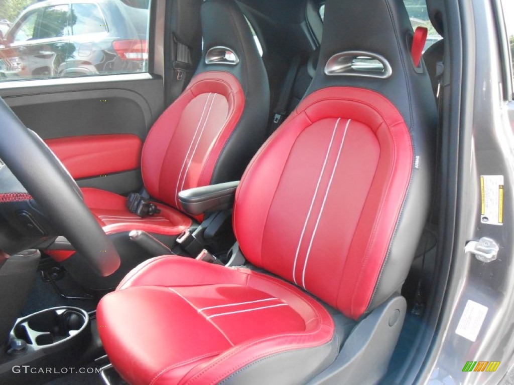 Abarth Nero/Rosso/Nero (Black/Red/Black) Interior 2013 Fiat 500 Abarth Photo #82480676